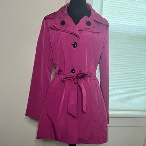 Croft & Barrow Fuchsia Trench Coat